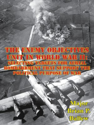 cover image of The Enemy Objectives Unit in World War II